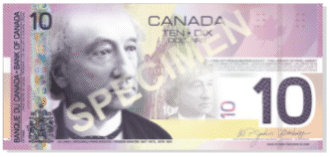 Canada Ten Dollar Bill, Sir John A. Macdonald