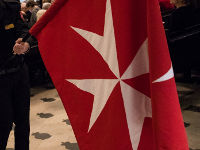 Order of Malta flag, freemasons, freemasonry