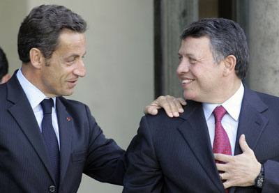 Nicholas Sarkozy France, King Hussein Jordan 