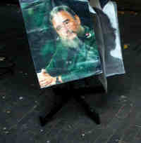 A poster of Fidel Castro, freemasons, freemasonry