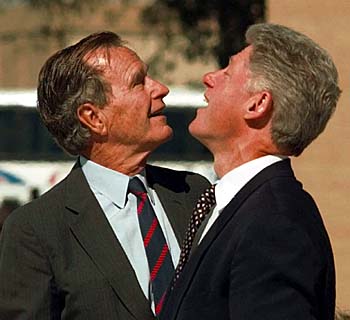 bush and clinton