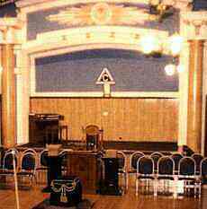 Masonic Temple, G Symbol, Rosician Egyptian Style Wings