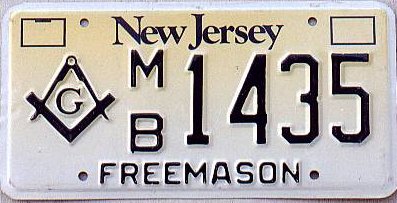 Masonic Liscence Plate