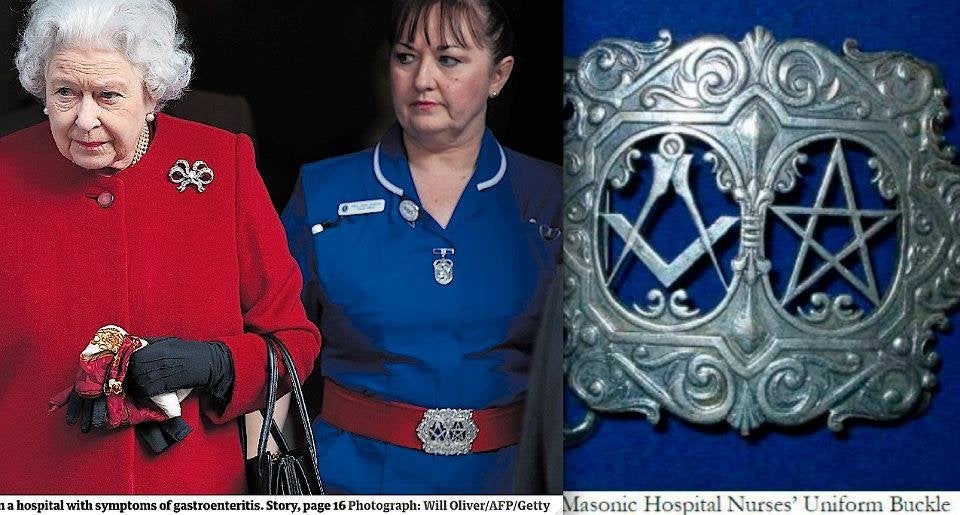 Why is Queen Elizabeth�s Nurse Wearing a Masonic Belt?