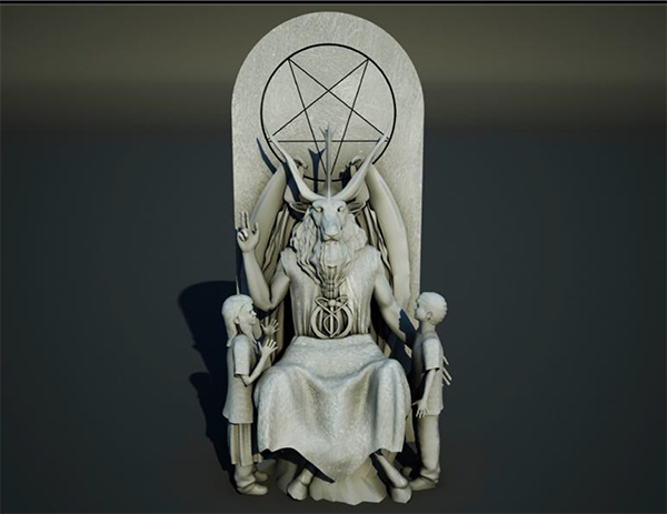 satanist monument