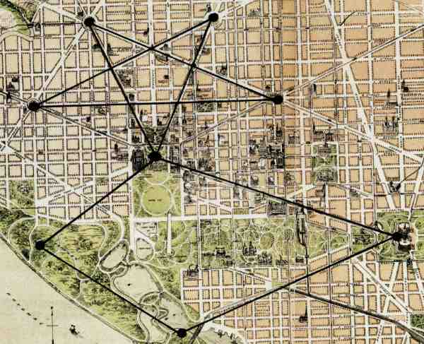 Washington DC, Pentagram, Dan Brown, Freemasons, Freemasonry